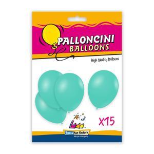 Palloncini pastello g110 12"-30cm acquamarina 51, 15pz.