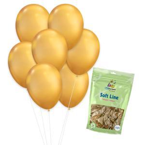 Palloncini soft line oro chrome 12inc-30cm. 50pz