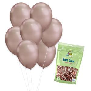 Palloncini soft line rosa gold chrome 12inc-30cm. 50pz