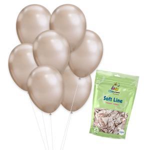 Palloncini soft line champagne chrome 12inc-30cm. 50pz