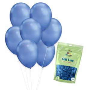 Palloncini soft line blu chrome 12inc-30cm. 50pz