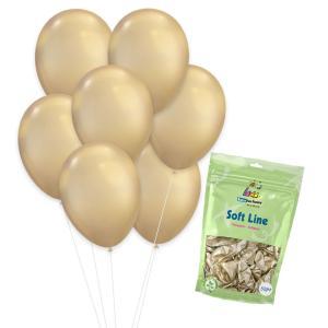 Palloncini soft line oro chiaro chrome 12inc-30cm. 50pz