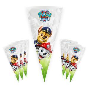 Coni portaconfetti o caramelle paw patrol 20x40cm, 100pz.