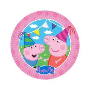 Piatti peppa pig plastic free 23cm, 8pz.