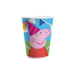 Bicchieri peppa pig di carta 20cl, 8pz.