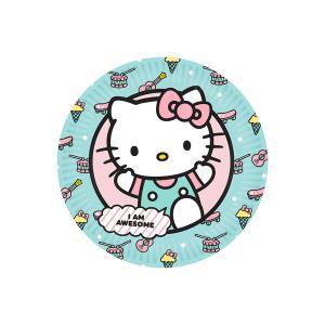 Piatti hello kitty plastic free 18cm, 8pz.