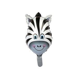 Palloncino  testa zebra 27"-71cm. 1pz