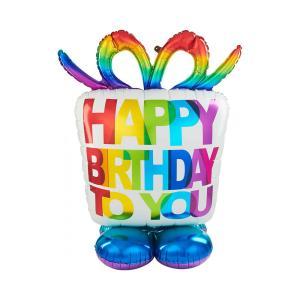 Palloncino  happy birthday regalo airloonz 38"-96cm. 1pz