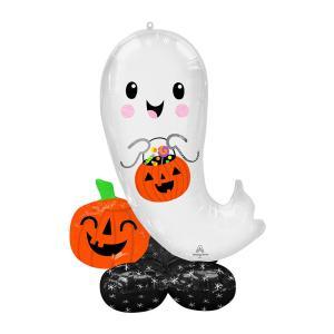 Palloncino  halloween fantasma airloonz 53"-134cm. 1pz