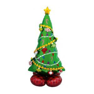 Palloncino  albero di natale airloonz 59"-149cm. 1pz