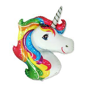 Palloncino  unicorno testa 40"-101cm. 5pz