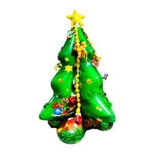 Palloncino albero di natale standing 3d, dimensione 57"-150cm. confezione da 1pz.