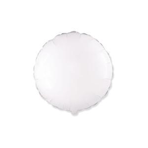 Palloncino tondo bianco 18"-45cm. 1pz