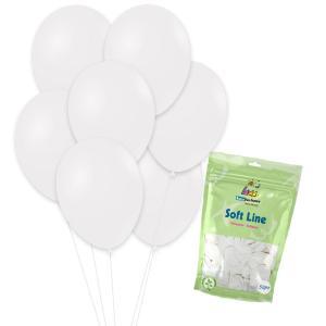 Palloncini soft line bianco pastello 12inc-30cm. 50pz