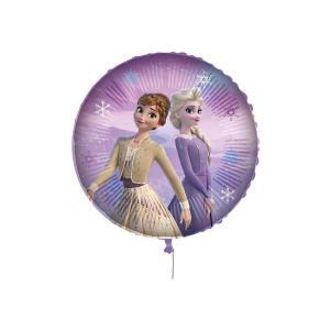 Palloncino frozen ii elsa e anna con pesetto e nastrino 18"-46cm, 1pz.