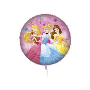 Palloncino principesse con pesetto e nastrino 18"-46cm, 1pz.