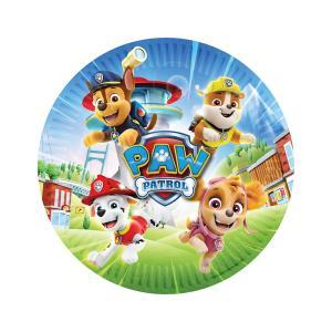 Piatti paw patrol plastic free 23cm, 8pz.