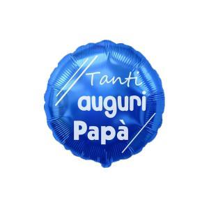 Palloncino tanti auguri papà blu 18"-45cm. 1pz