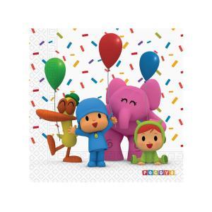 Tovaglioli di carta pocoyo 33x33cm, 20pz.