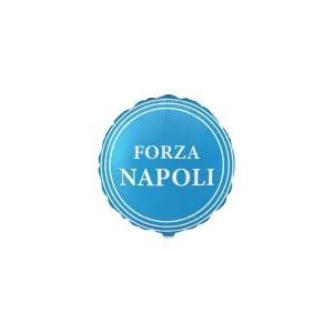 Palloncino forza napoli celeste 9"-23cm, 1pz.