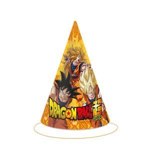 Cappellini dragon ball a cono 11x16cm, 6pz.