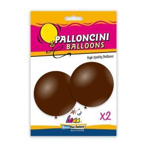 Palloncini colore marrone pastello 33inc-83cm, 2pz.