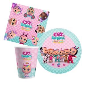 Cry babies coordinato tavola compleanno 16 bambini, festa cry babies, 72pz.