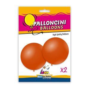 Palloncini arancione metallizzato 33inc-83cm, 2pz.