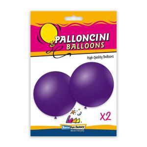 Palloncini viola metallizzato 33inc-83cm, 2pz.