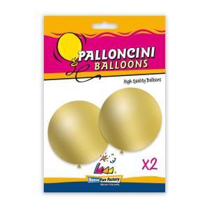 Palloncini champagne metallizzato 33inc-83cm, 2pz.