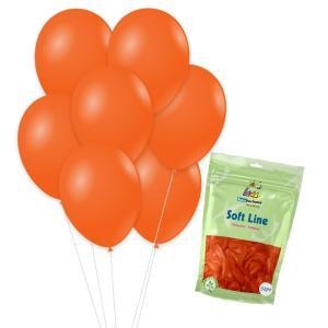 Palloncini arancione pastello 12inc-30cm soft line, 50pz.