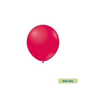 Palloncini rosso pastello soft line 5inc-13cm, 100pz.