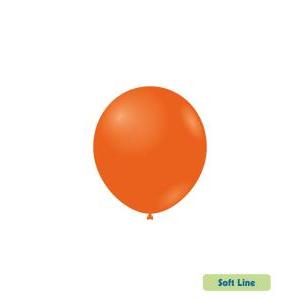 Palloncini arancione pastello soft line 5inc-13cm, 100pz.