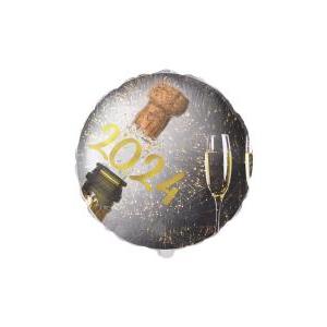 Mylar capodanno 2024 tondo 18" 1pz