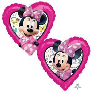 Palloncino  topolina minnie cuore standardshape 18"-46cm. 1pz